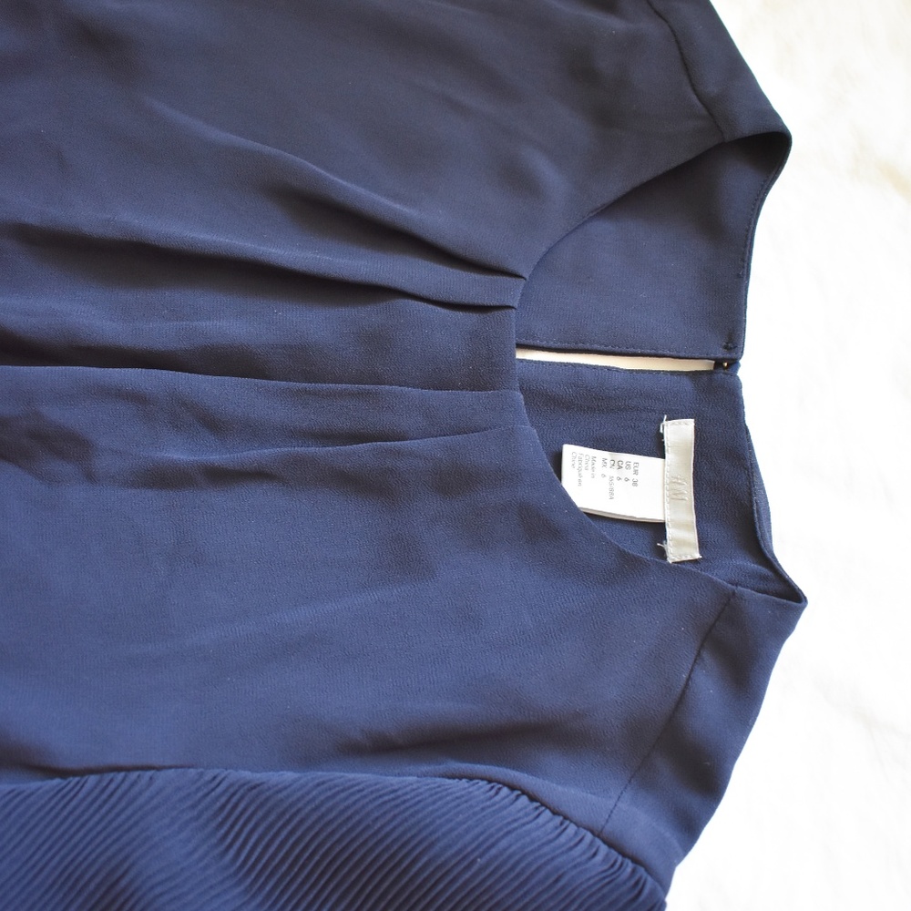 Mini Navy Dress Formal - Picture 3 of 4